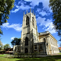 Buy canvas prints of  All Saints Church In Gainsborough by Nick Wardekker
