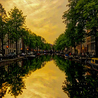 Buy canvas prints of Tranquil Amsterdam by Nick Wardekker