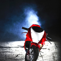 Buy canvas prints of Red Mini Moto by Dan Fisher