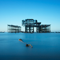 Buy canvas prints of West Pier, Brighton, Early Morning, Long Exposure by Sue MacCallum- Stewart