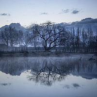 Buy canvas prints of Barcombe in the blue hour by Sue MacCallum- Stewart