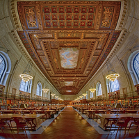 Buy canvas prints of Rose Main Reading Room At The NYPL by Susan Candelario