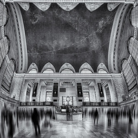 Buy canvas prints of A Central View BW by Susan Candelario