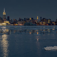 Buy canvas prints of Frozen Midtown Manhattan NYC by Susan Candelario