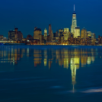 Buy canvas prints of Frozen Lower Manhattan NYC by Susan Candelario