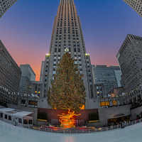 Buy canvas prints of Christmas At Rockefeller Center In NYC by Susan Candelario