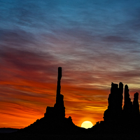 Buy canvas prints of A New Day At The Totem Poles by Susan Candelario