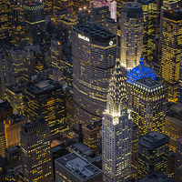 Buy canvas prints of Chrysler Building Aerial View by Susan Candelario