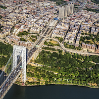 Buy canvas prints of George Washington Bridge Upper Manhattan by Susan Candelario
