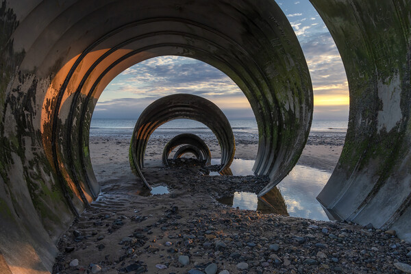 Mary's Shell Thornton Cleveleys At Sunset Close Up Picture Board by Jonathan Thirkell