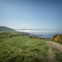 Buy canvas prints of Sea Fret At Ravenscar North Yorkshire by Jonathan Thirkell