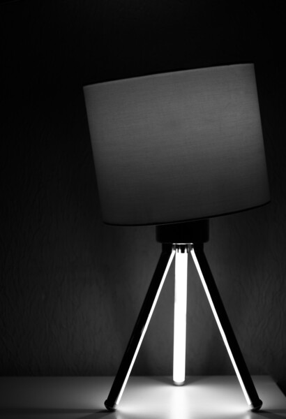 Desk Lamp in monochrome Picture Board by Jonathan Thirkell