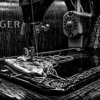 Buy canvas prints of Vintage Sewing Machine by Jonathan Thirkell