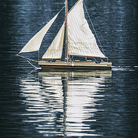 Buy canvas prints of The lone boat.  by Jonathan Thirkell