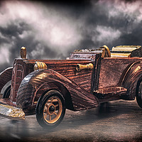 Buy canvas prints of Wooden Car by Jonathan Thirkell