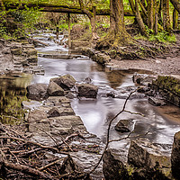 Buy canvas prints of Dow Lane Stream by Jonathan Thirkell