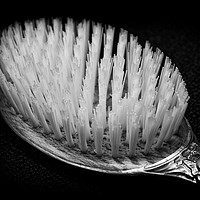 Buy canvas prints of The Monochrome Hairbrush by Jonathan Thirkell