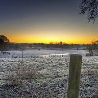 Buy canvas prints of A cold start to the day. by Jonathan Thirkell