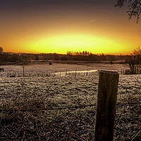 Buy canvas prints of Another cold start to the day by Jonathan Thirkell