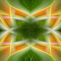 Buy canvas prints of Green and yellow abstract by Jonathan Thirkell