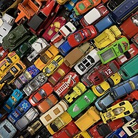 Buy canvas prints of Vintage toy cars by Jonathan Thirkell