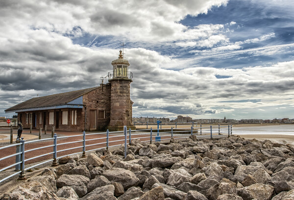 Morecambe Bay Lighthouse Picture Board by Jonathan Thirkell