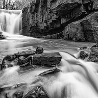 Buy canvas prints of Dearden Clough Waterfall Edenfield Ramsbottom Bury by Jonathan Thirkell