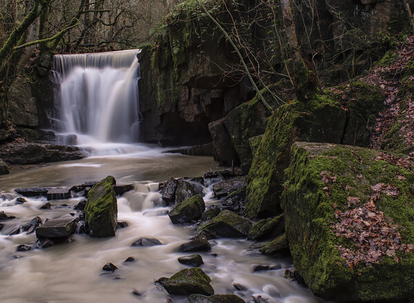 Dearden Clough Waterfall Edenfield Ramsbottom Bury Picture Board by Jonathan Thirkell