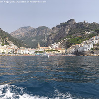 Buy canvas prints of The Town Of Amalfi by Owen Nagy