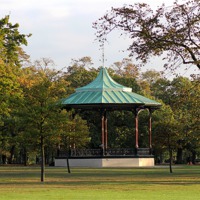 Buy canvas prints of Band Stand by Rebecca Giles