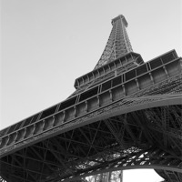Buy canvas prints of Eiffel Tower by Rebecca Giles