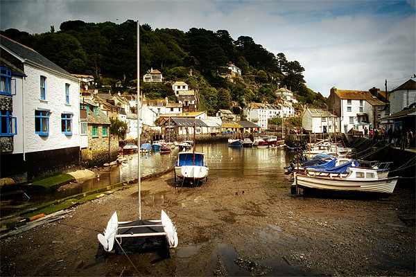 Polperro Harbour Life Picture Board by Jay Lethbridge