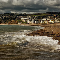 Buy canvas prints of Stormy Skies over Axmouth by Jay Lethbridge