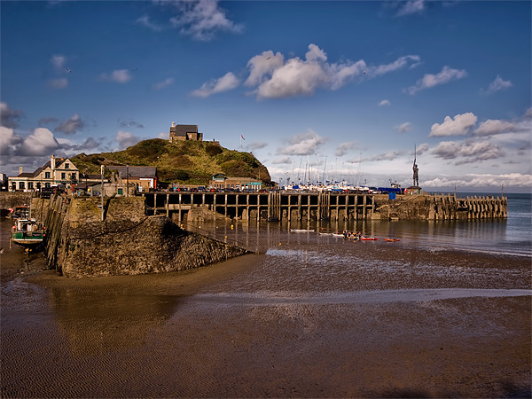 Ilfracombe Harbour and St Nicholas Chapel Picture Board by Jay Lethbridge