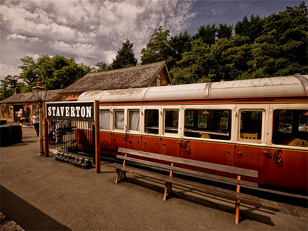 Staverton Train Station Picture Board by Jay Lethbridge