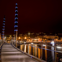 Buy canvas prints of Torquay Harbour Lights by Jay Lethbridge