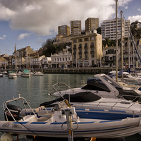Buy canvas prints of Sunshine at Torquay Harbour by Jay Lethbridge