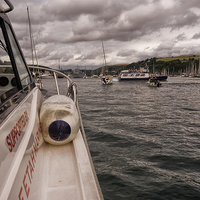 Buy canvas prints of Wet Wheels Boat Trip, Dartmouth by Jay Lethbridge