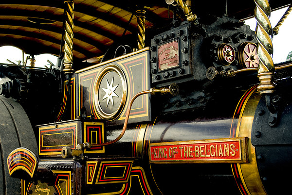 King of the Belgians Steam Engine Picture Board by Jay Lethbridge