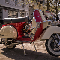 Buy canvas prints of Vespa Moped by Jay Lethbridge