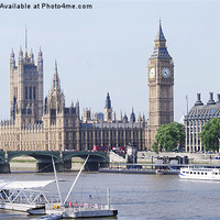 Buy canvas prints of Looking over the Thames by Zoey Gall