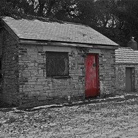 Buy canvas prints of red shed by mike fox