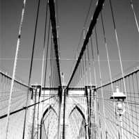 Buy canvas prints of Brooklyn Bridge by Anthony Palmer-Greene