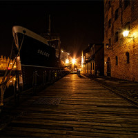 Buy canvas prints of Mysterious Shipyard by Alan Bishop