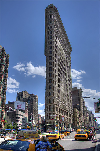 Flat Iron Building Picture Board by Phil Emmerson