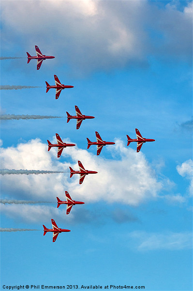 The Red Arrows 2013 Picture Board by Phil Emmerson