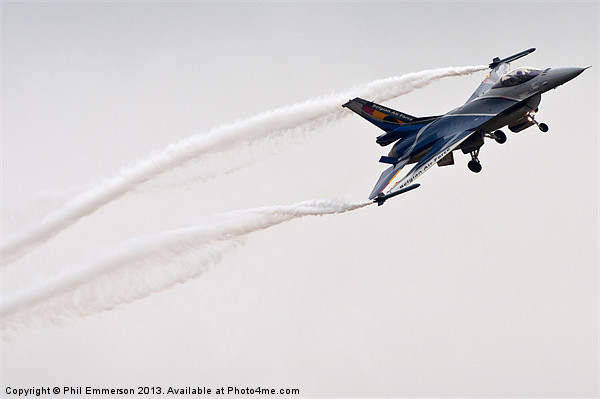 F16 Fighting Falcon Aircraft Picture Board by Phil Emmerson