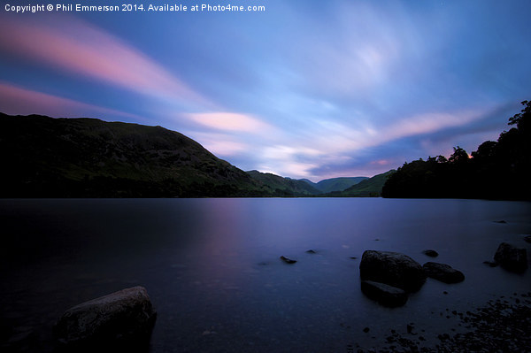  Ullswater Lake Sunset Picture Board by Phil Emmerson