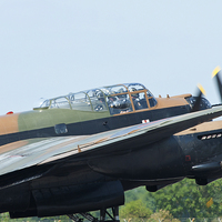 Buy canvas prints of  BBMF Lancaster Bomber by Phil Emmerson