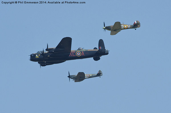  Battle of Britain Memorial Flight Picture Board by Phil Emmerson